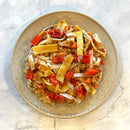 Chicken & Vegetable Stir Fry with Peanut Sauce