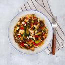 Chicken & Rice with Zucchini & Cashews in Sweet Garlic Pepper Sauce